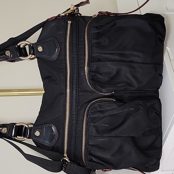 MZ WALLACE Belle Bedford Nylon Tote Handbag Medium Size Purse Zippers Black - Picture 2 of 16